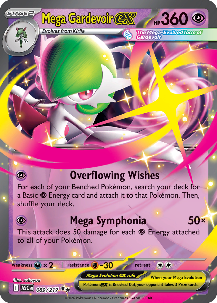 Mega Gardevoir ex 89 Ascended Heroes Pokémon card