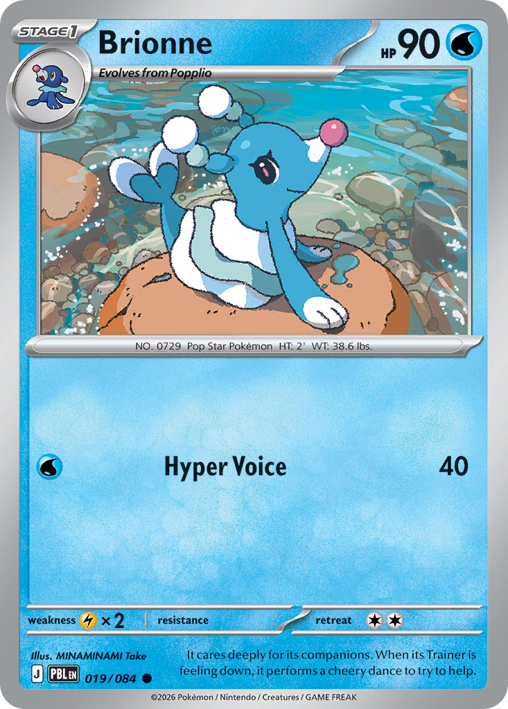 Brionne 19 Pitch Black Pokémon card