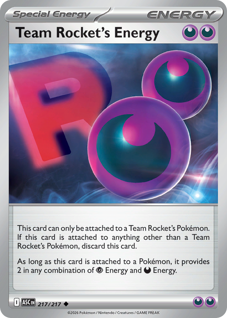 Team Rocket's Energy 217 Ascended Heroes Pokémon card