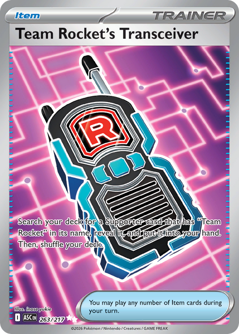 Team Rocket's Transceiver 263 Ascended Heroes Pokémon card