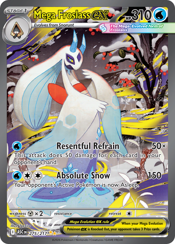 Mega Froslass ex 275 Ascended Heroes Pokémon card