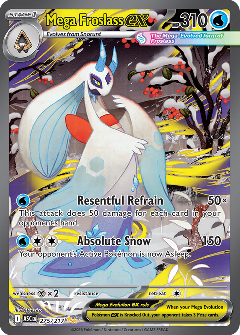 Mega Froslass ex 275 Ascended Heroes Pokémon card