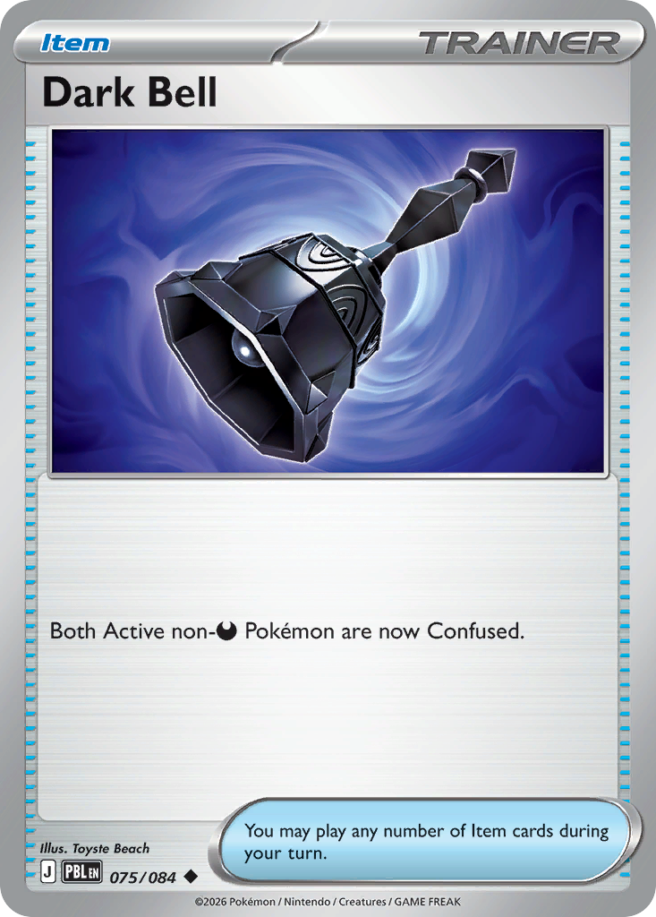 Dark Bell 75 Pitch Black Pokémon card
