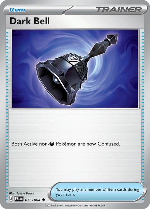 Dark Bell 75 Pitch Black Pokémon card