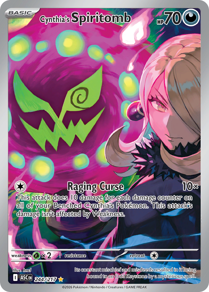 Cynthia's Spiritomb 244 Ascended Heroes Pokémon card