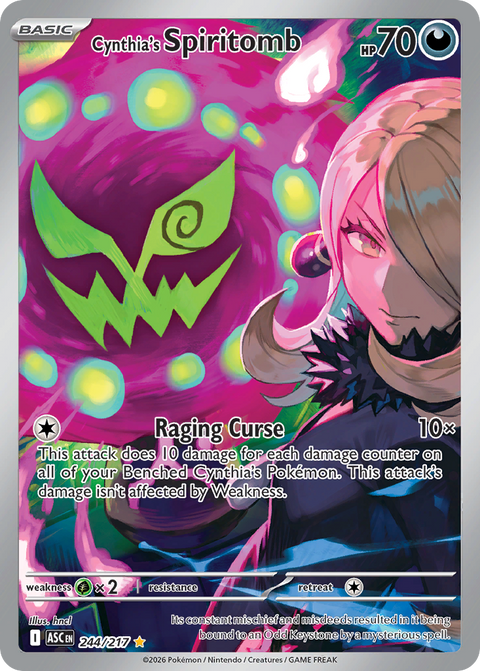 Cynthia's Spiritomb 244 Ascended Heroes Pokémon card