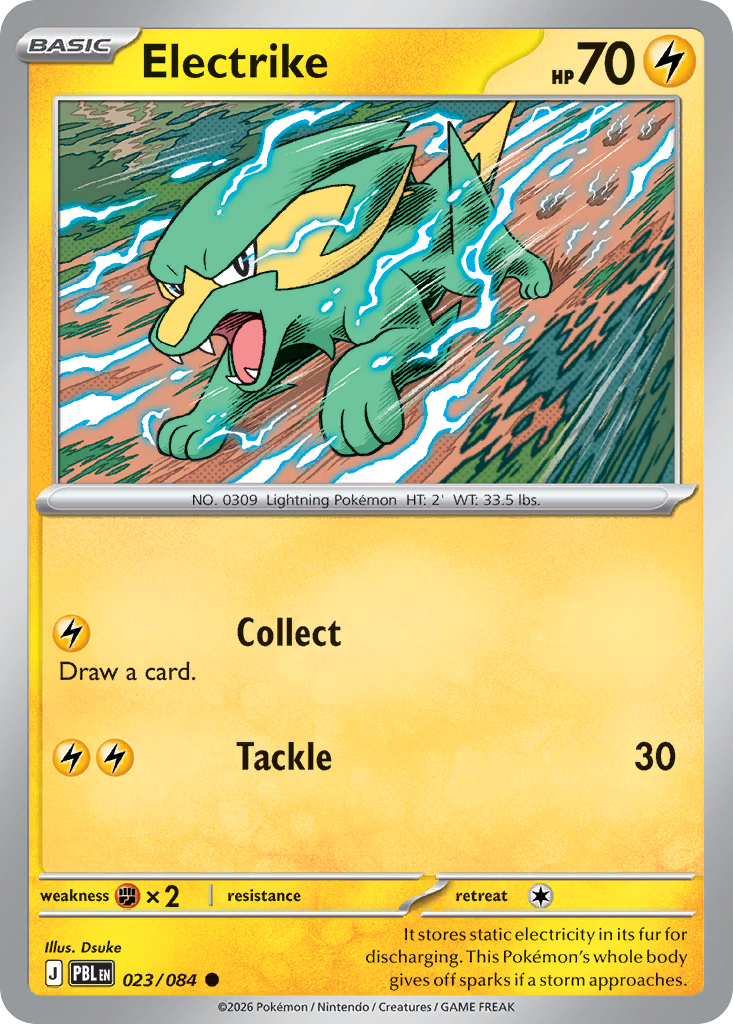 Electrike 23 Pitch Black Pokémon card