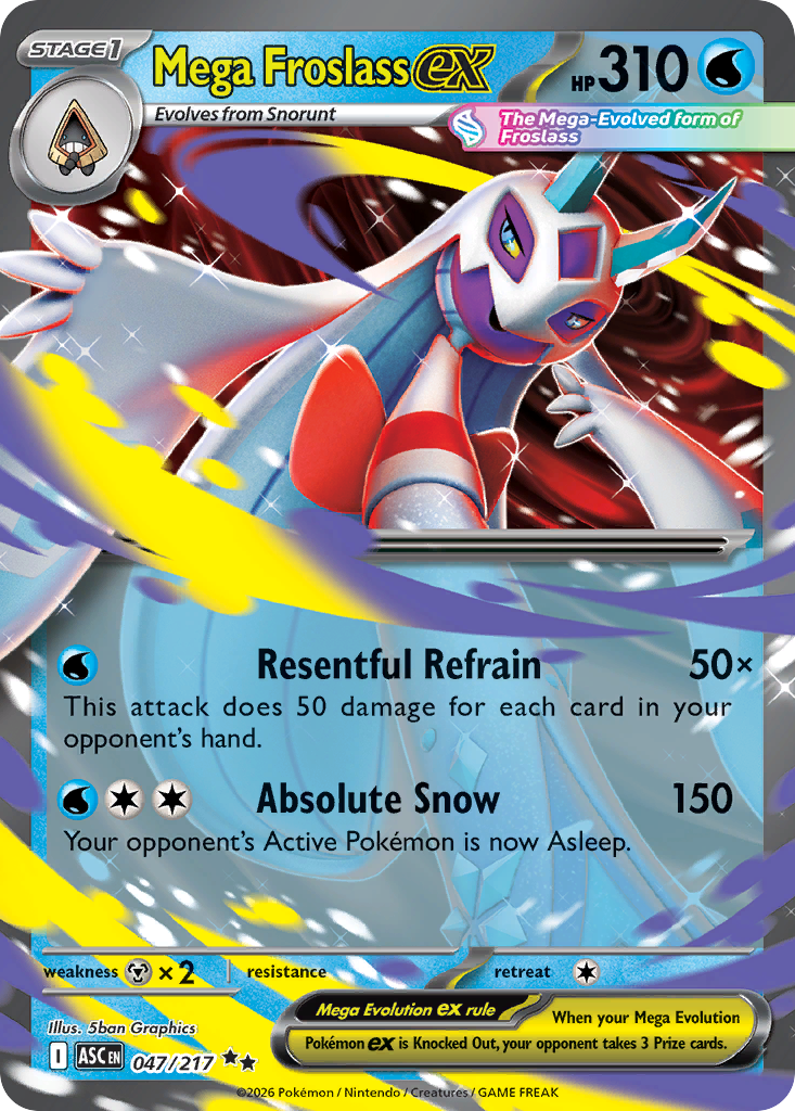 Mega Froslass ex 47 Ascended Heroes Pokémon card