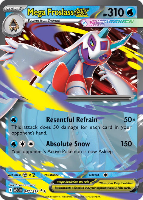 Mega Froslass ex 47 Ascended Heroes Pokémon card