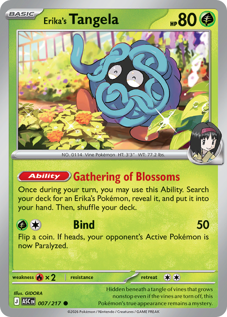 Erika's Tangela 7 Ascended Heroes Pokémon card