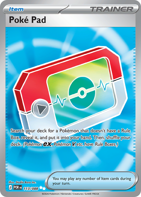 Poké Pad 113 Perfect Order Pokémon card