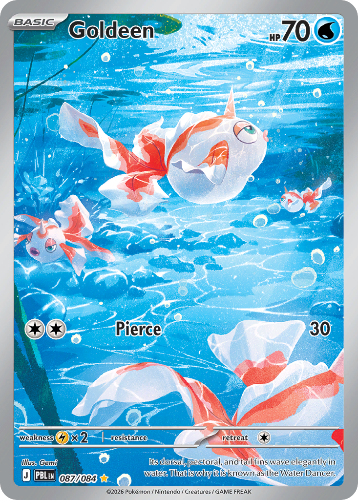 Goldeen 87 Pitch Black Pokémon card