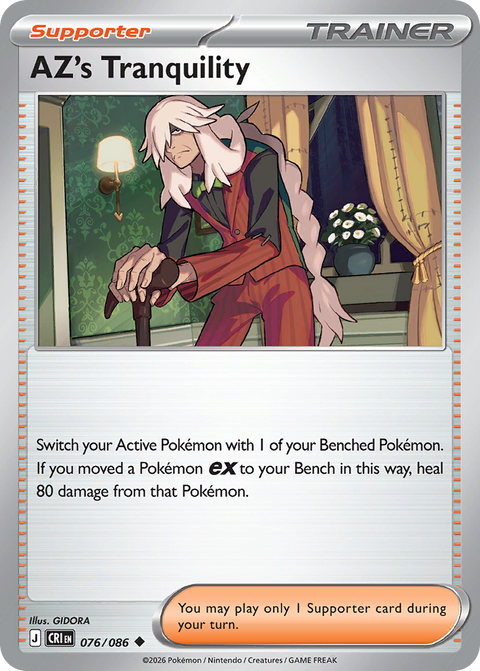 AZ's Tranquility 76 Chaos Rising Pokémon card
