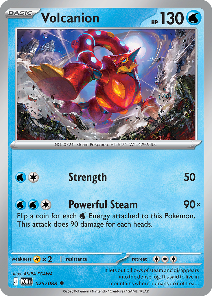 Volcanion 25 Perfect Order Pokémon card