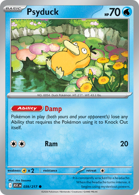 Psyduck 39 Ascended Heroes Pokémon card