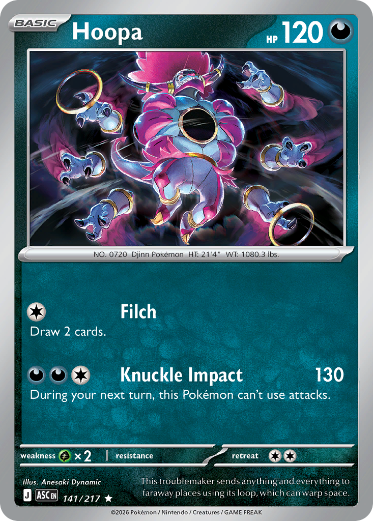 Hoopa 141 Ascended Heroes Pokémon card
