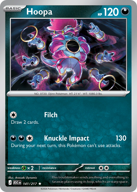Hoopa 141 Ascended Heroes Pokémon card
