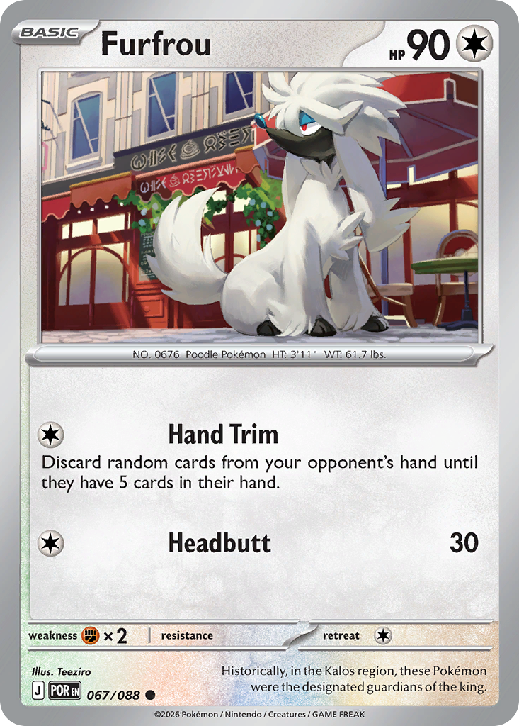 Furfrou 67 Perfect Order Pokémon card