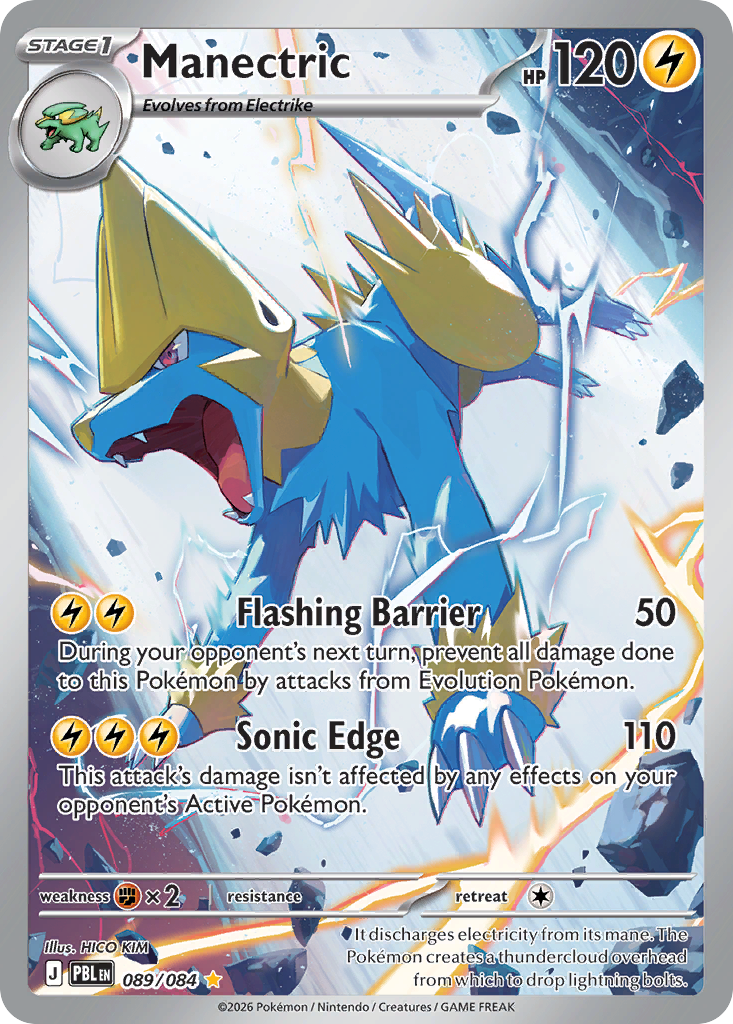 Manectric 89 Pitch Black Pokémon card