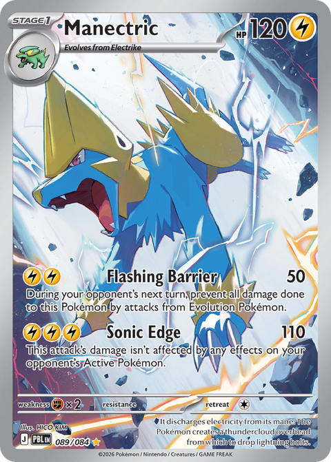 Manectric 89 Pitch Black Pokémon card