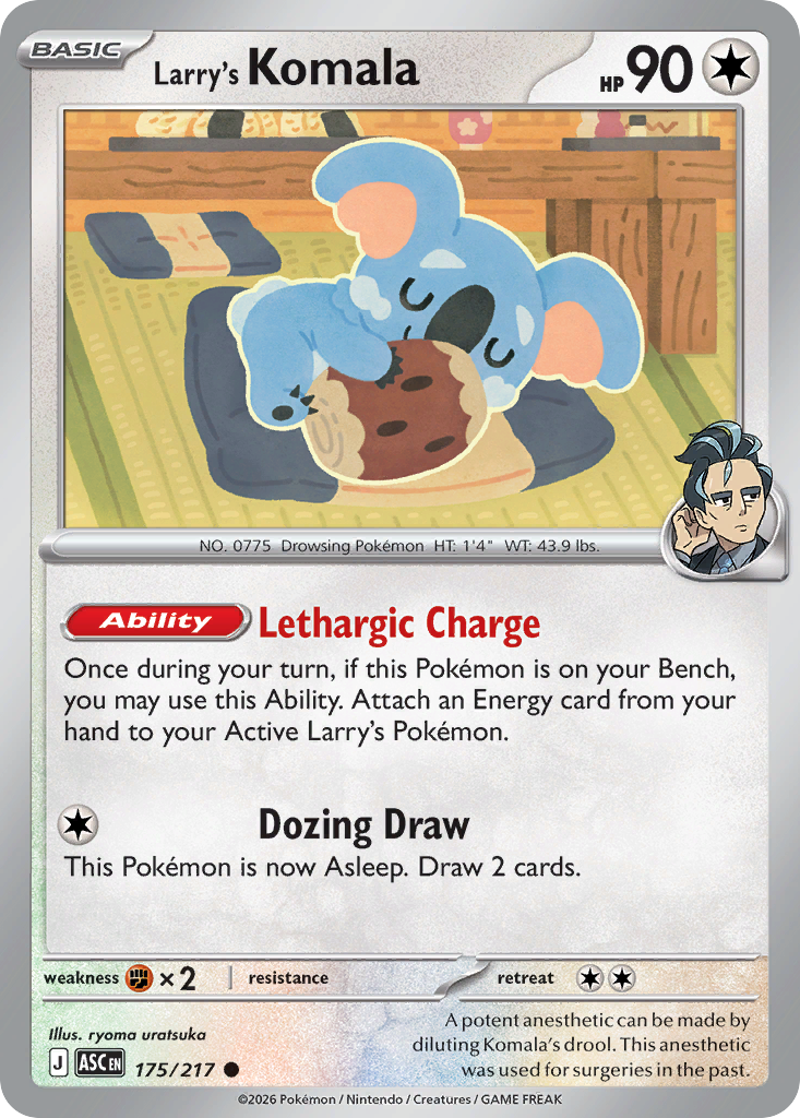 Larry's Komala 175 Ascended Heroes Pokémon card