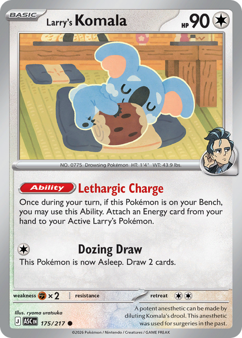 Larry's Komala 175 Ascended Heroes Pokémon card