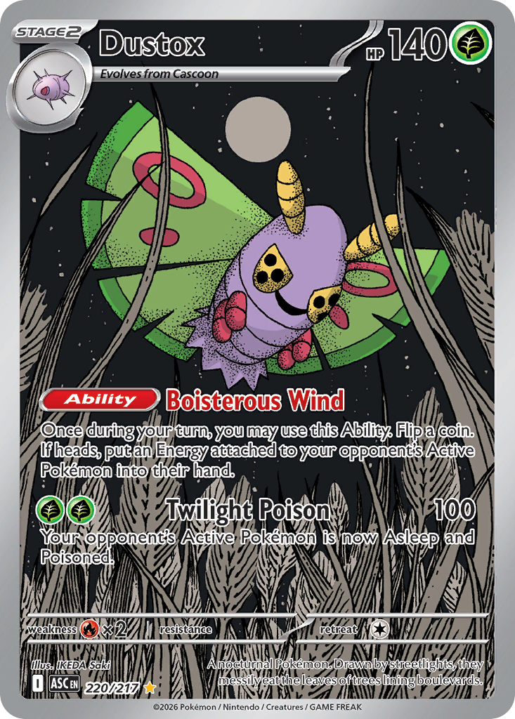 Dustox 220 Ascended Heroes Pokémon card