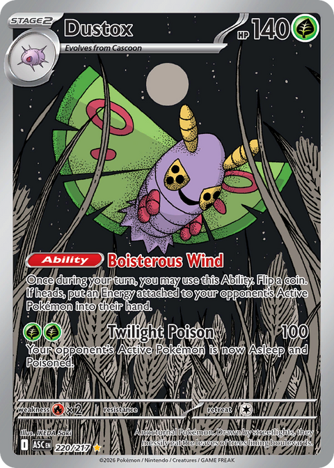Dustox 220 Ascended Heroes Pokémon card