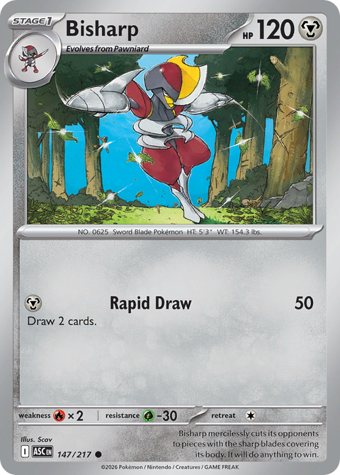 Bisharp 147 Ascended Heroes Pokémon card
