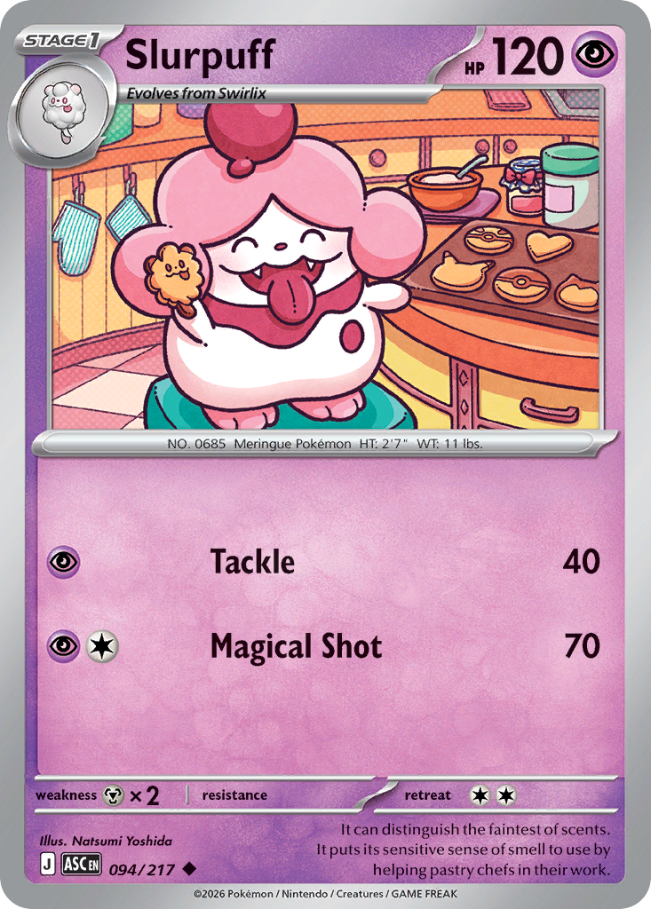 Slurpuff 94 Ascended Heroes Pokémon card