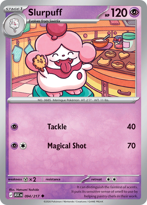 Slurpuff 94 Ascended Heroes Pokémon card