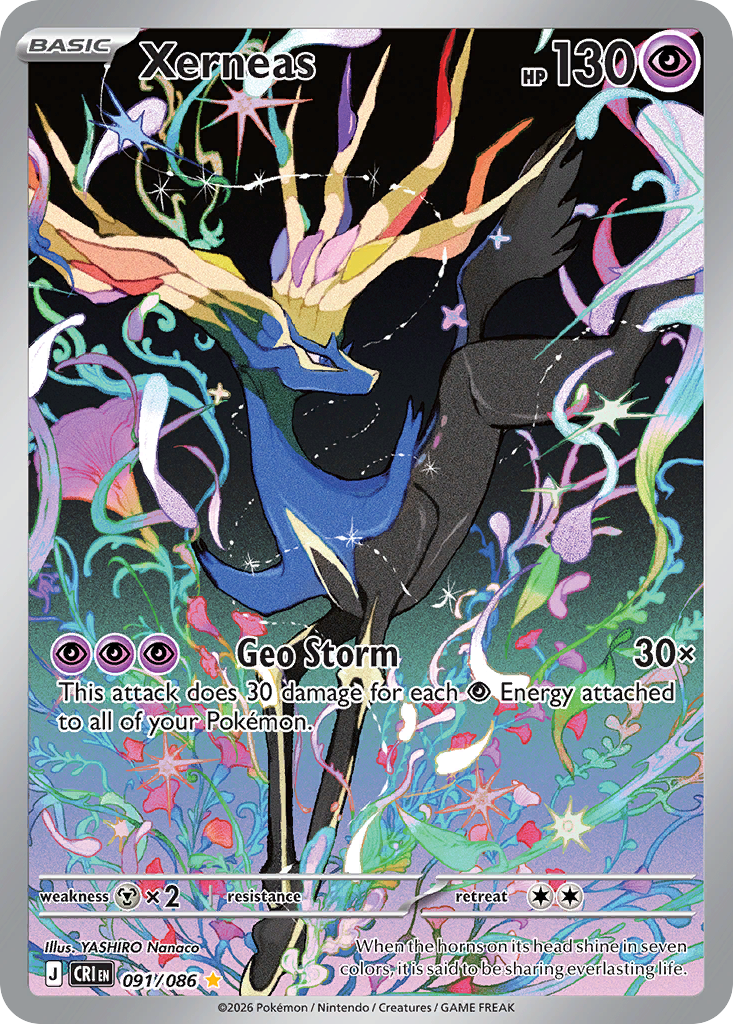 Xerneas 91 Chaos Rising Pokémon card