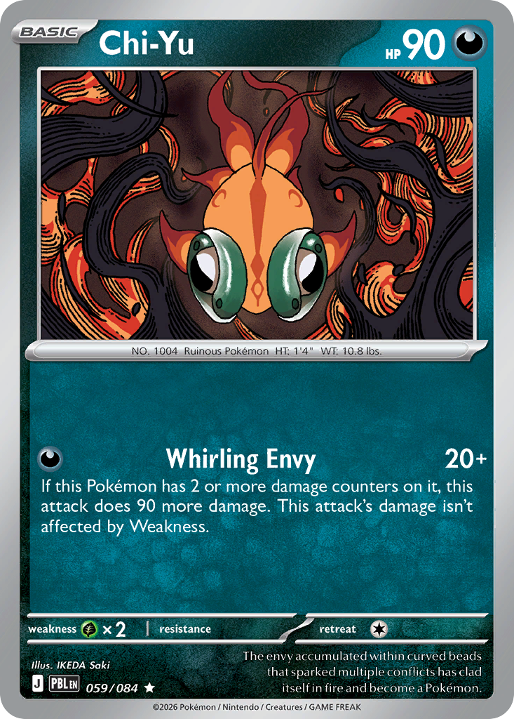 Chi-Yu 59 Pitch Black Pokémon card