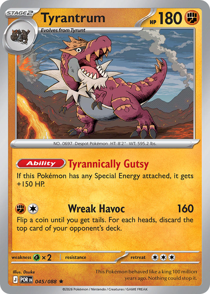 Tyrantrum 45 Perfect Order Pokémon card