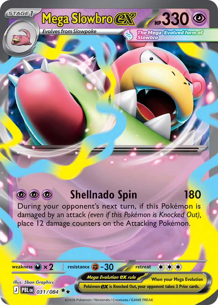 Mega Slowbro ex 31 Pitch Black Pokémon card