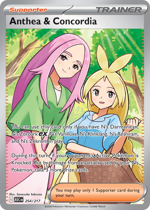 Anthea & Concordia 254 Ascended Heroes Pokémon card