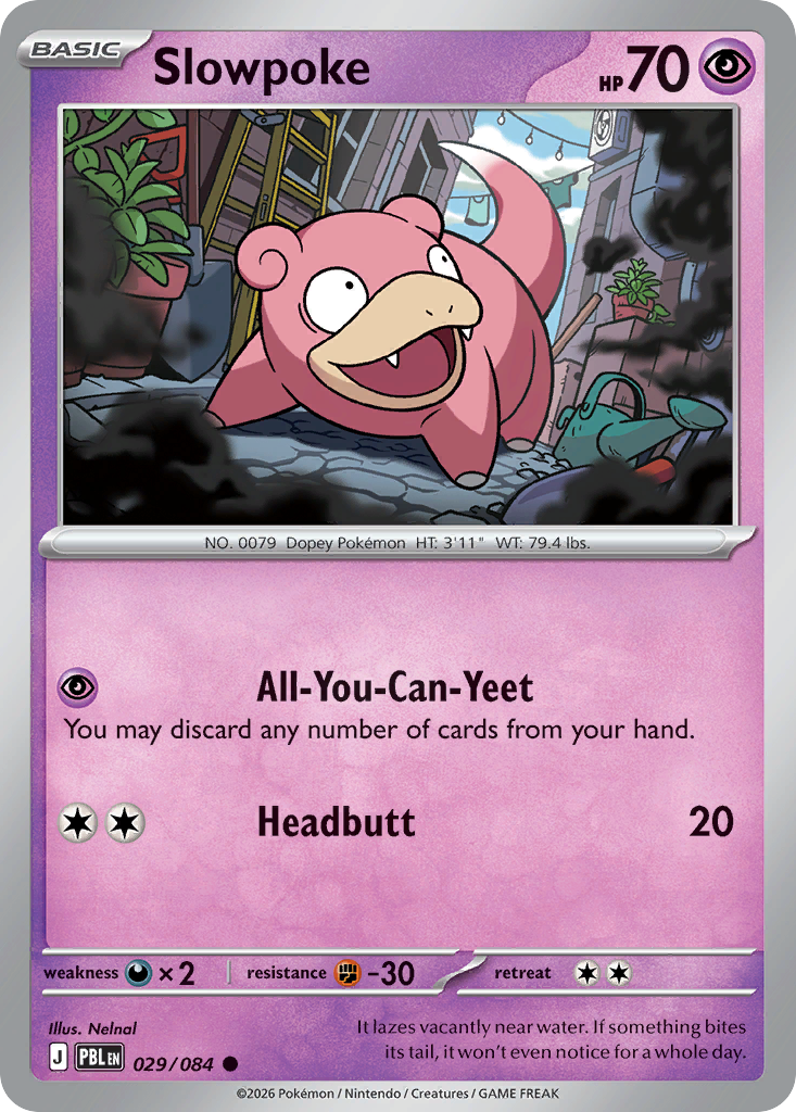 Slowpoke 29 Pitch Black Pokémon card