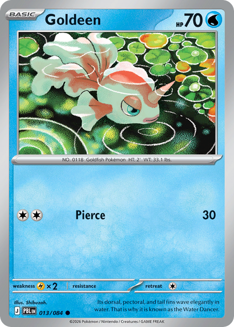 Goldeen 13 Pitch Black Pokémon card