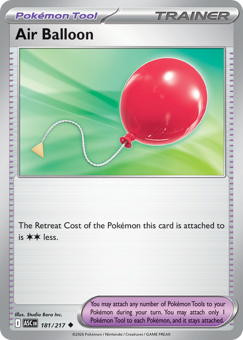 Air Balloon 181 Ascended Heroes Pokémon card