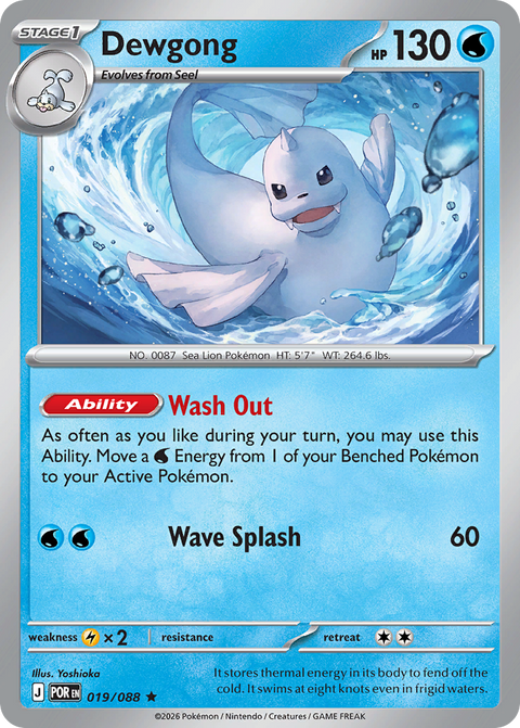 Dewgong 19 Perfect Order Pokémon card